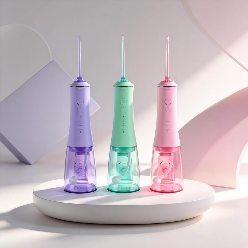 Smart Oral Irrigator Water Flosser for Teeth IPX7 Waterproof 60 Days Use Rechargeable Portable  Care