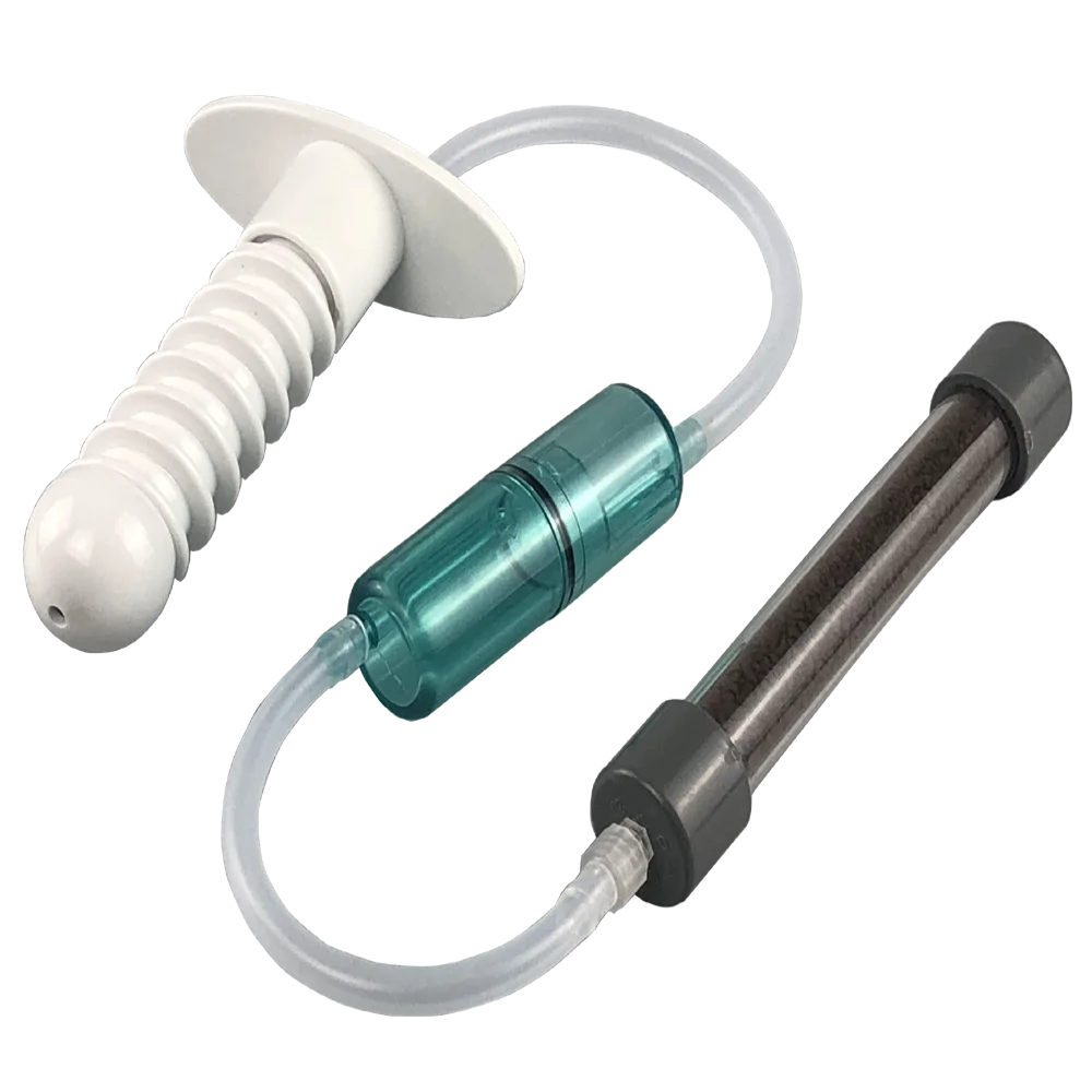 Sonda de insufflación vaginal de ozono profesional con trampa de líquido y destructor de ozono