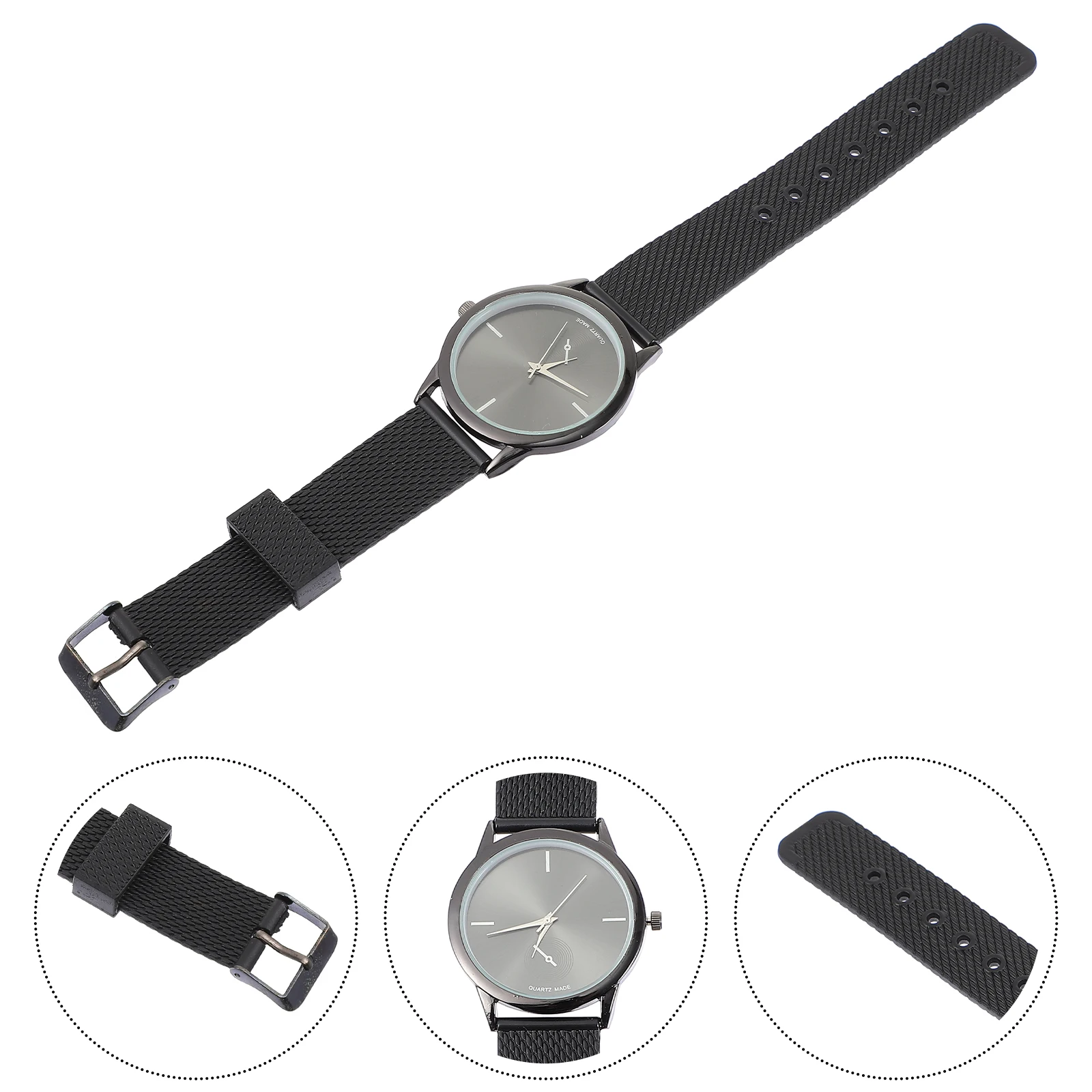 

Quartz Watch Elegant Design Glass Mirror Face Alloy Band Comfortable Fit Adjustable Size Fashionable Practical Gift