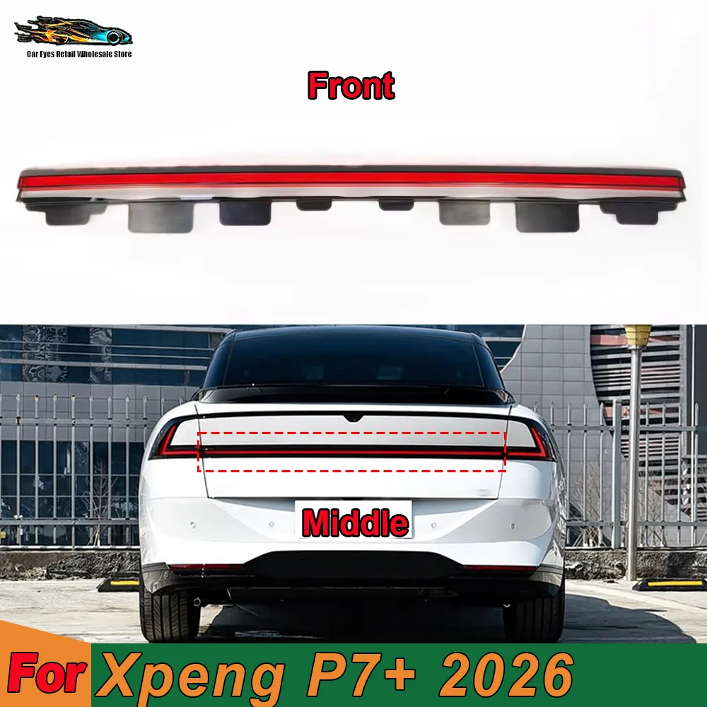 Through Car Interior Spare Parts Replacement For Xpeng P7+ 2026 Car Lights Shell Rear Position Light Car Rear Taillight Shell