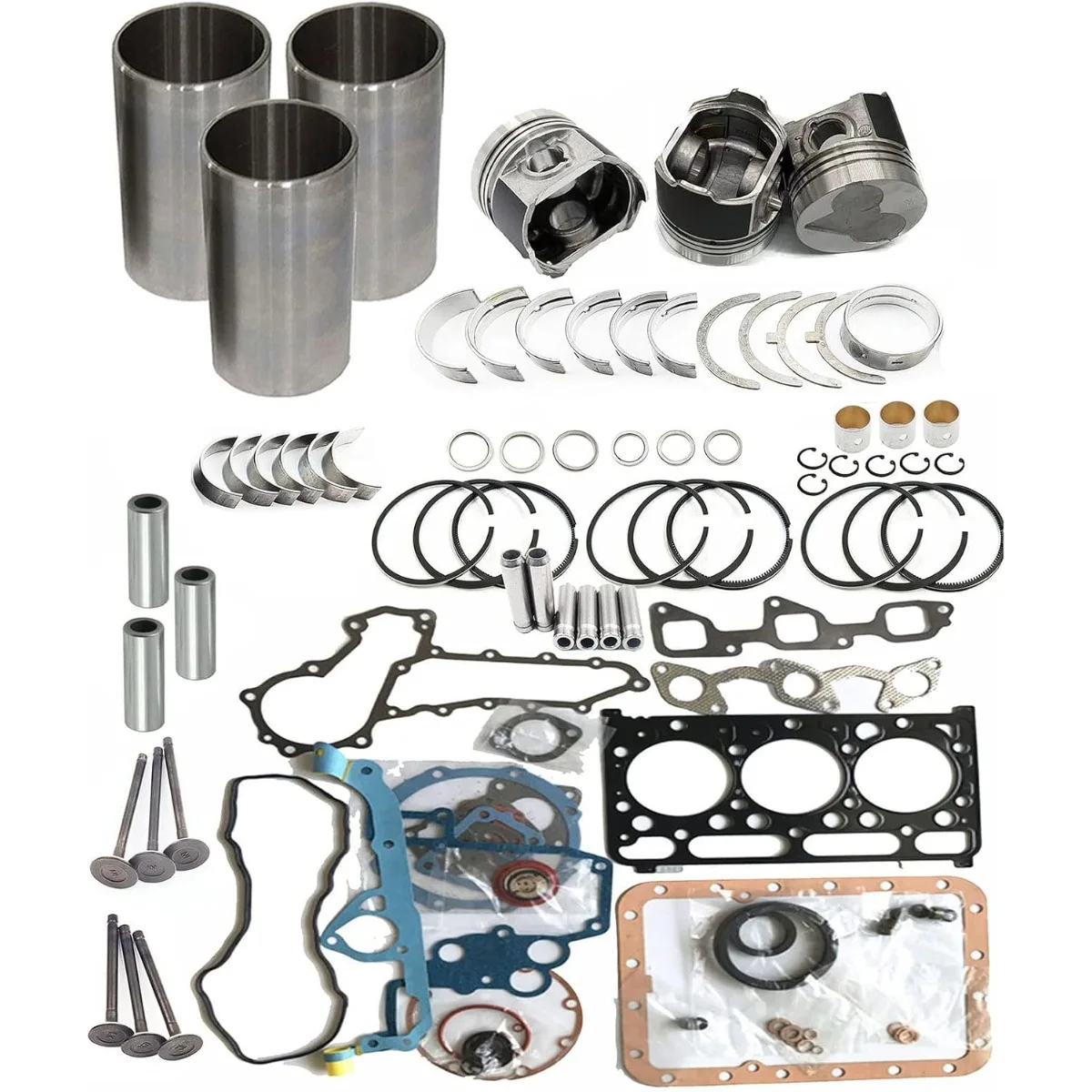 D1703 Overhaul Rebuild Kit For Bobcat 325C 325 Excavator Kubota KX91-3 U35 Excavator L2900 L3000 L3010 L3130 Tractor