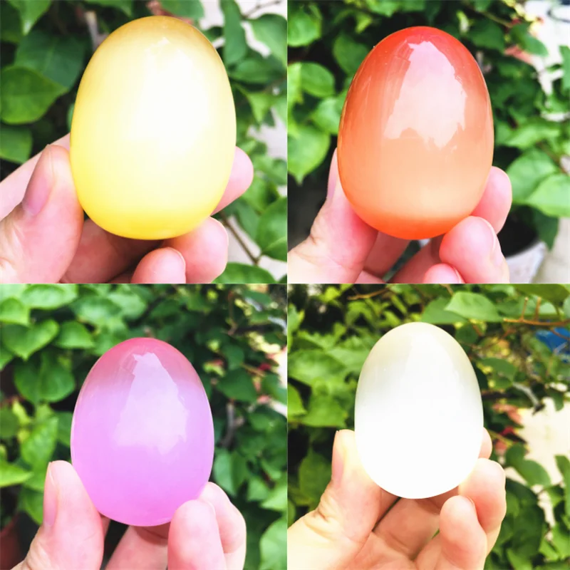 

Natural crystal variety of opal egg shaped specimen gem crystal healing reiki natural gem egg +base