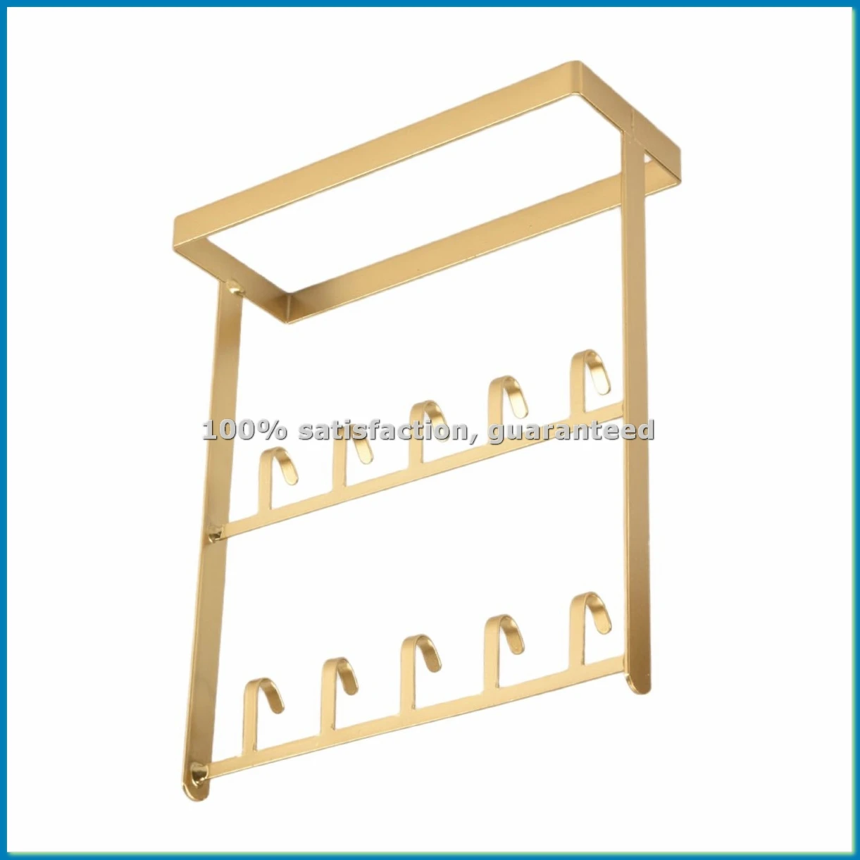 Tabletop Iron Jewelry Jewelry Earring Hanger Necklace Ring Earring Earring Shelf Display Shelf Porch Key Rack Gold-FABY