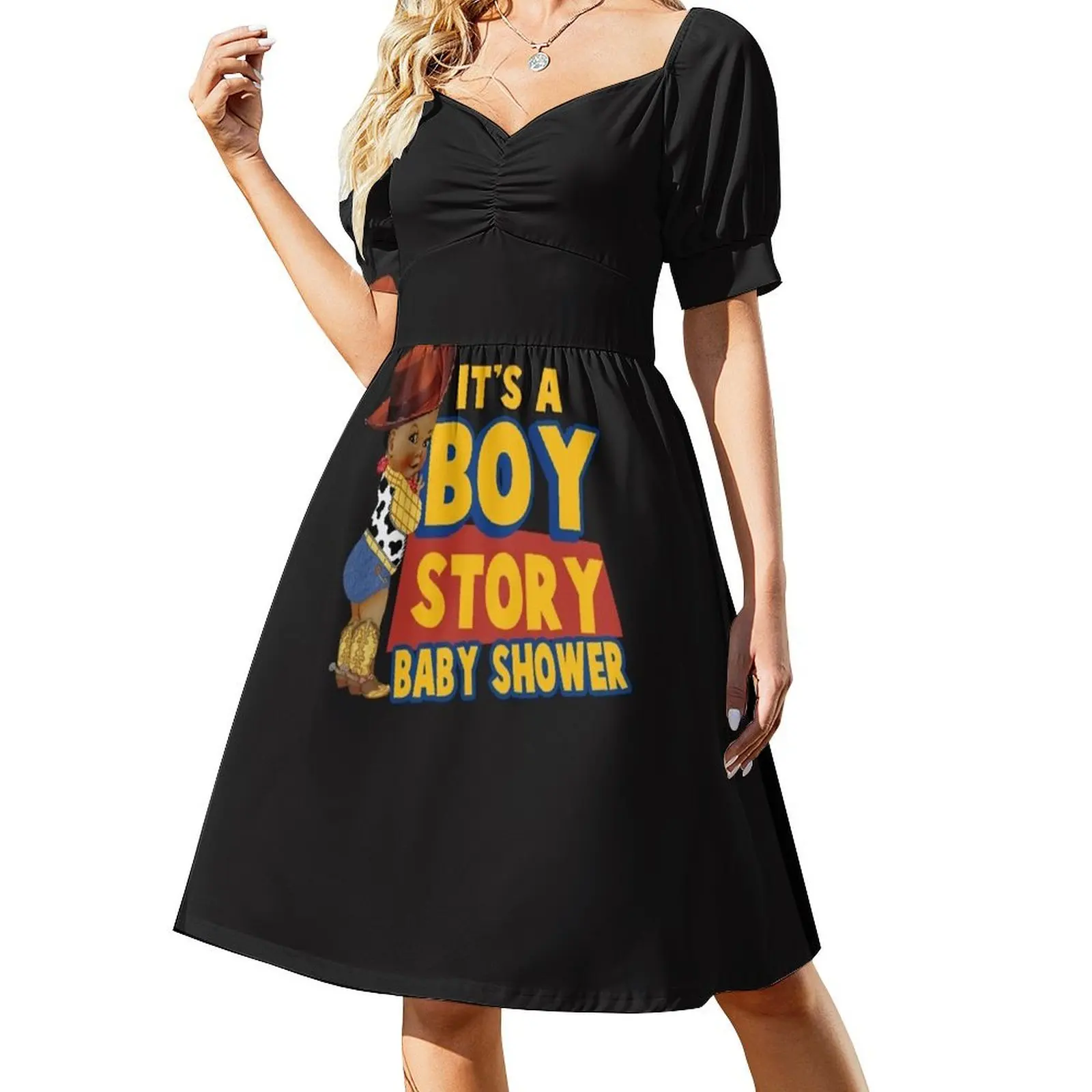 

its a boy story Short-Sleeved Dress Dress vintage summer dresses womens 2025