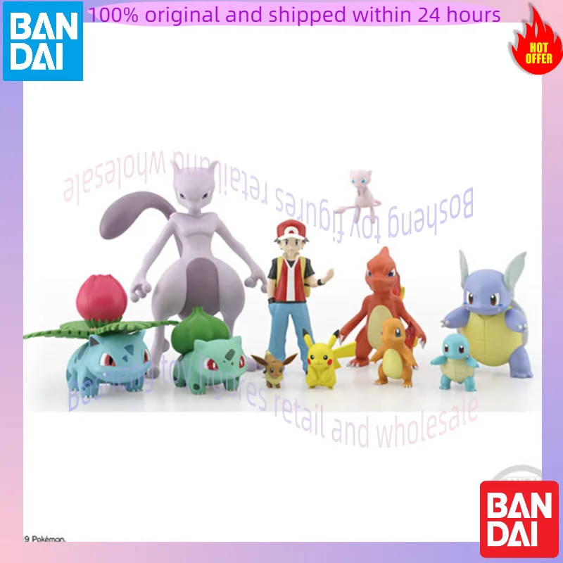 

Original Bandai Pokemon Scale World Kanto Region Set Ash Ketchum Pikachu Charmeleon Bulbasaur In Stock Anime Action Model