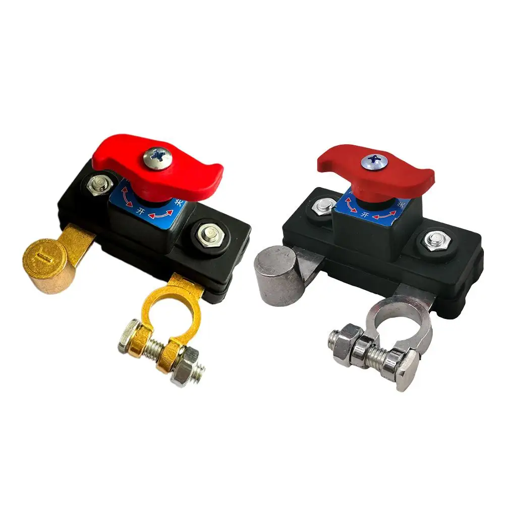 Dual Voltage 12V 24VBattery Master Cut Off Switch Zinc Alloy Structure Negative Pole Disconnect Tool Free Knob PCB Design