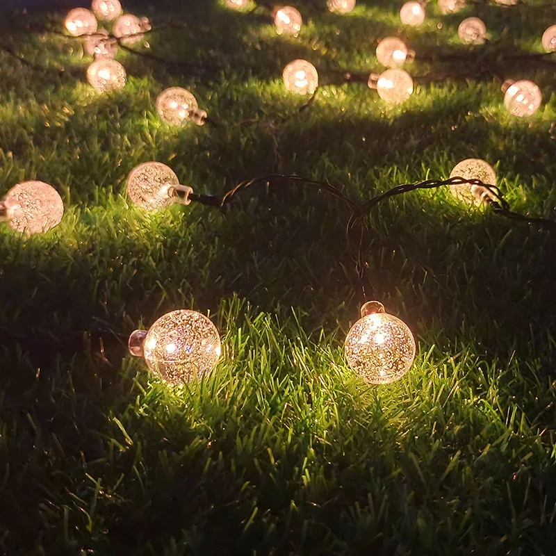 

10M Fairy Lights Waterproof Solar LED Crystal Ball String Light Christmas Wedding Garland Garden Lawn Tree Outdoor Decoration