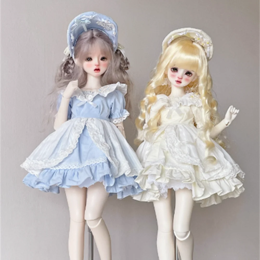 Handgemachte 1/4-Skala hübsches Mädchen süße Schönheit Puppenkleidung Prinzessin Rock Kopfschmuck Zubehör passende Actionfigur Körperpuppen