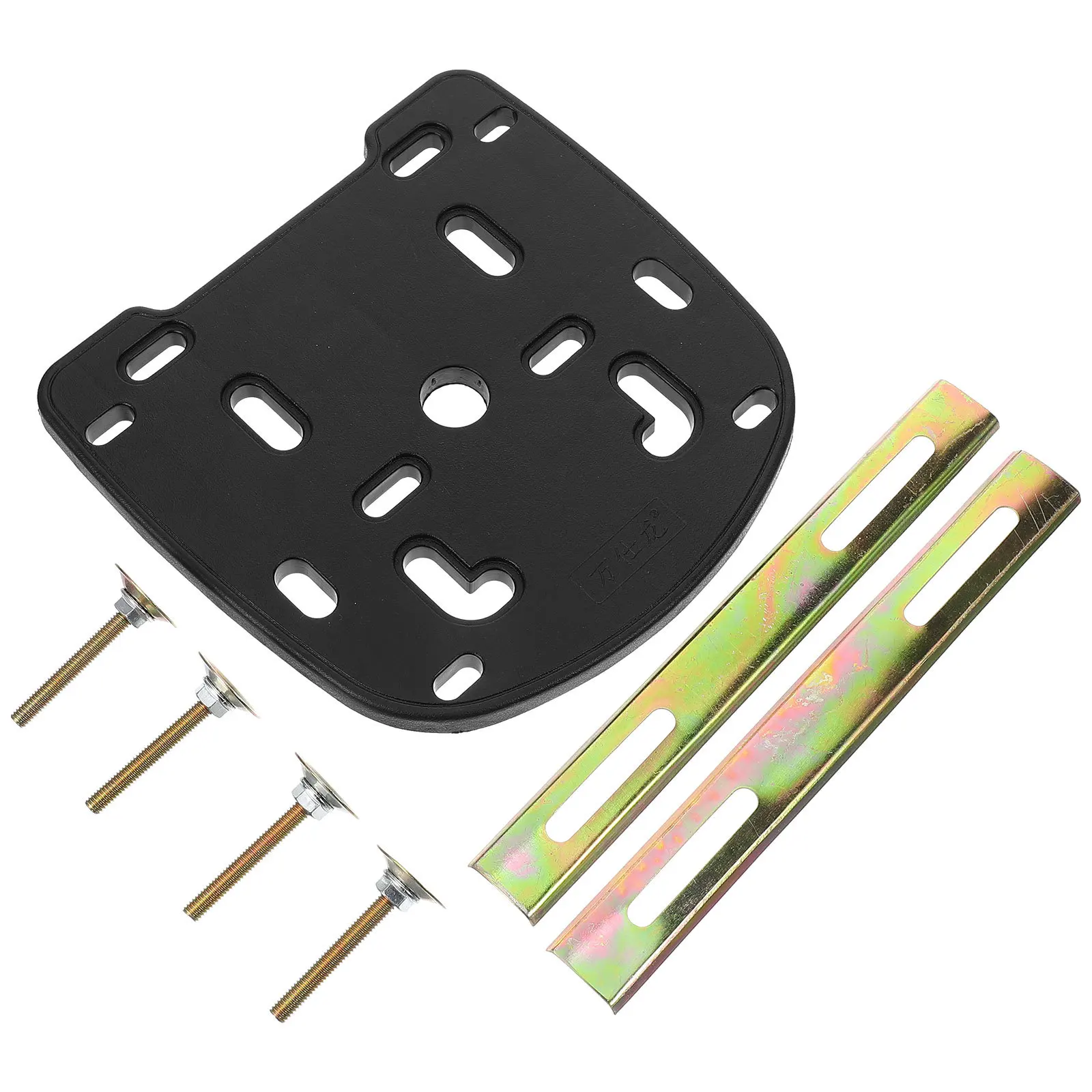 

1 комплект, адаптер для монтажной пластины для багажника мотоцикла, адаптер для задней багажника, сверхмощная полипропиленовая железная фурнитура, совместимая с большинством велосипедов