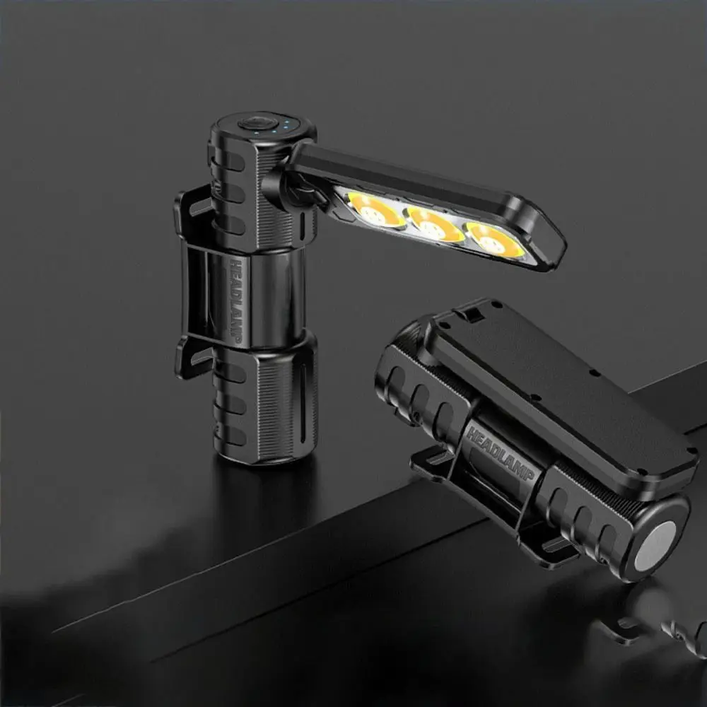6-Modes Dimming Handheld Worklight USB Rechargeable 180-Degree Rotation Magnetic Folding Light Foldable Portable
