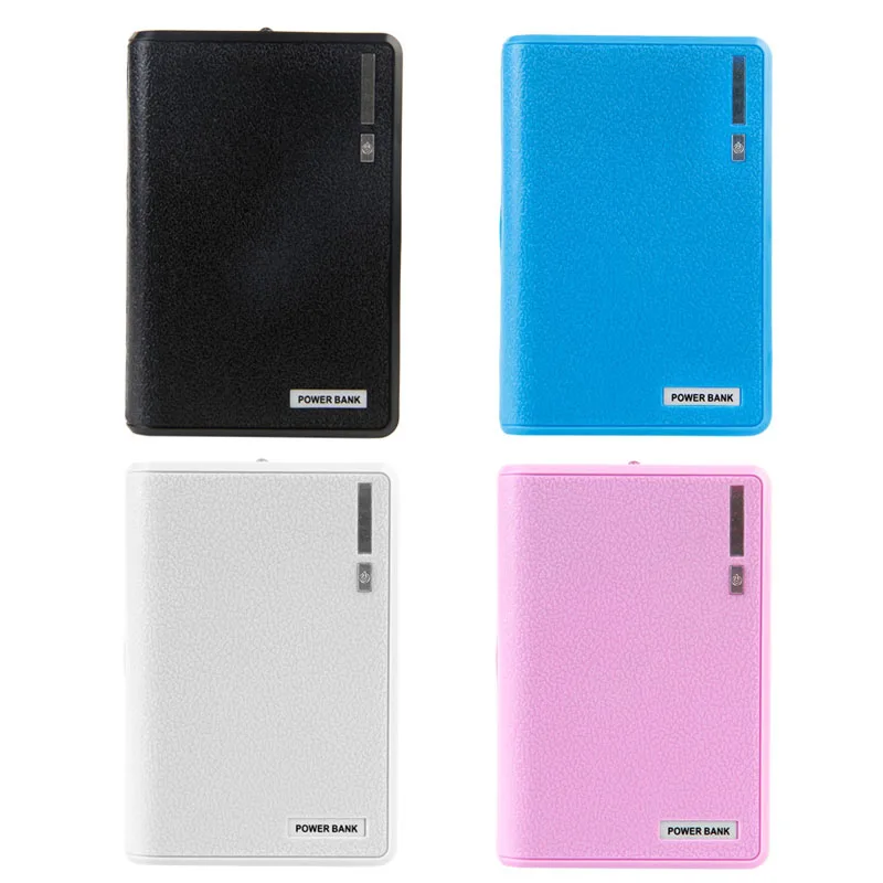 Power Bank z dwoma portami USB 4x 18650 zewnętrzna kopia zapasowa Power Bank etui na telefon