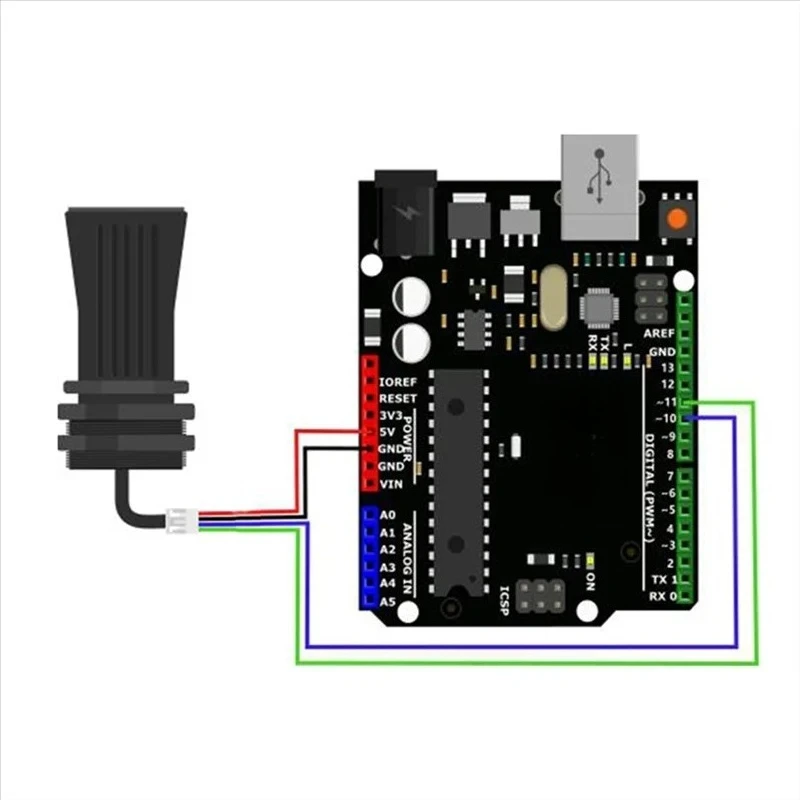 Waterproof Ultrasonic Distance Sensor 7.5M Range, Anti-Smog Dust Penetration Module with RS485 for Arduino Projects
