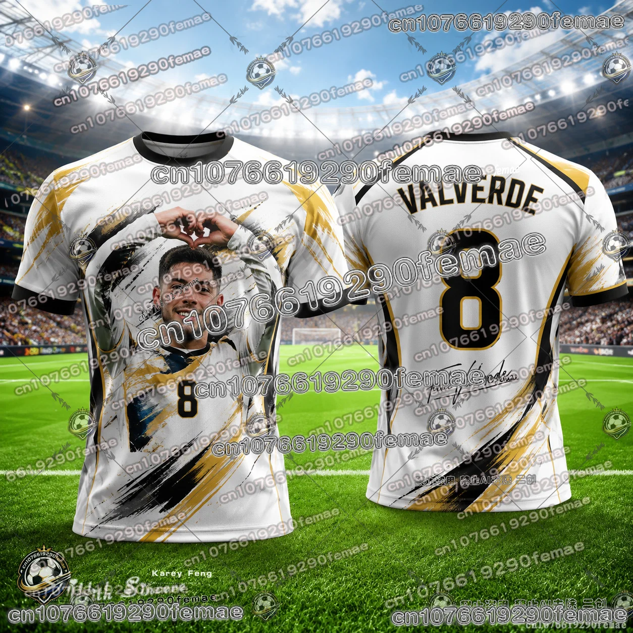 Hot Sale Fede Valverde Fan Soccer Jersey Kids Adults Collectible Commemorative Sports Shirt Quick Dry Training Match T Shirt