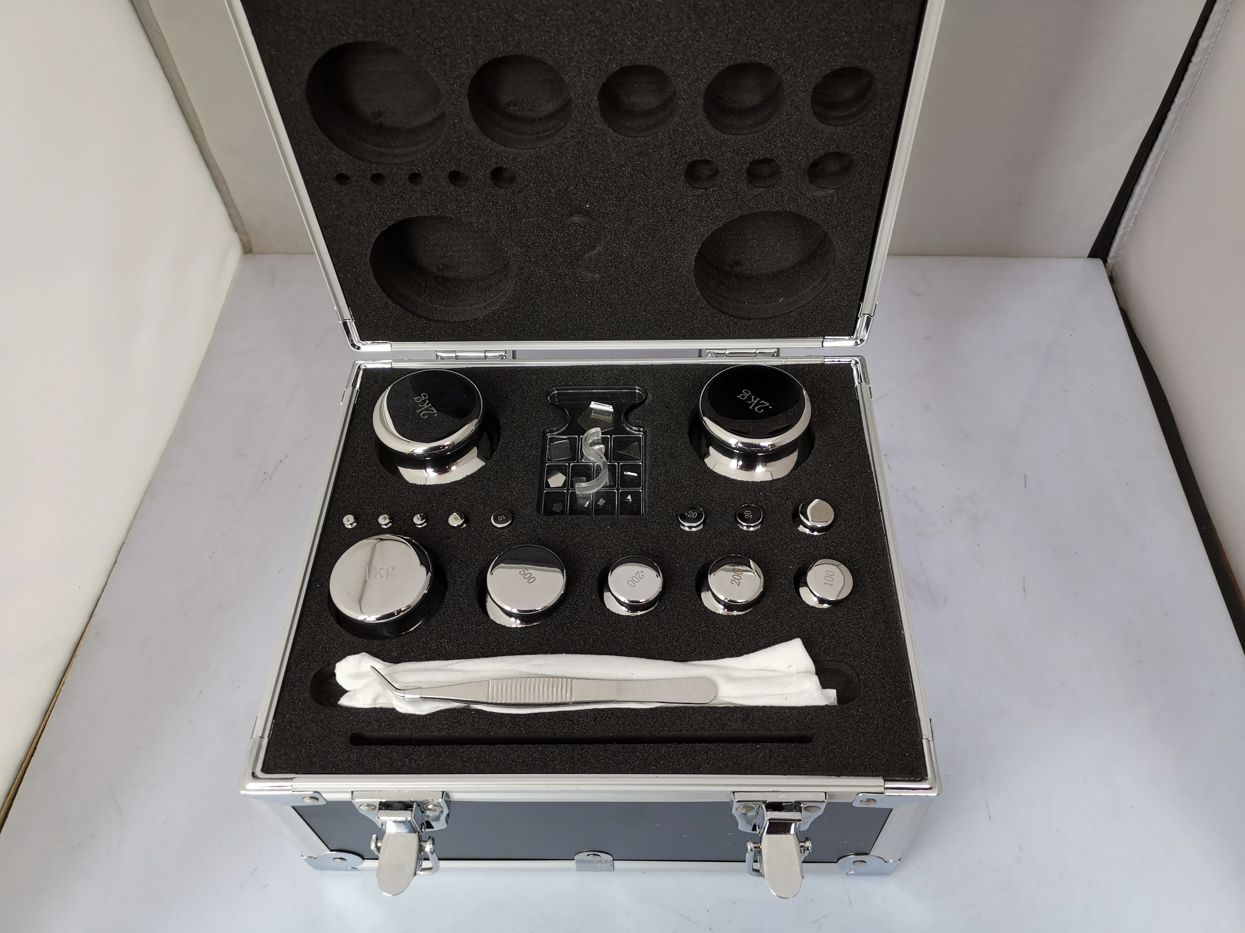 F2 Grade 27pcs 1mg-2kg 304 Stainless Steel Digital Scale Calibration Weights set With Calibration check,  precision Packed