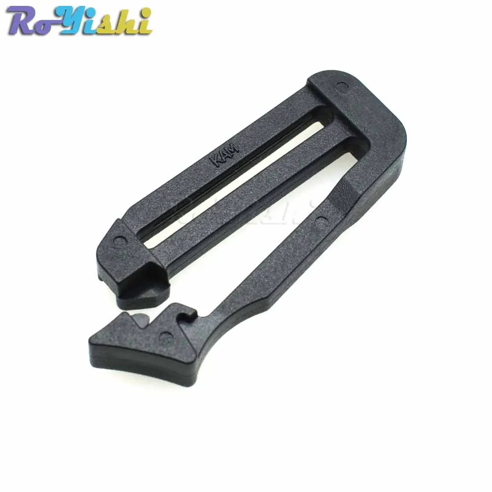 

10pcs/pack 1"( 26mm) One Side Opened Quickdraw TriGlide Slider Adjust Buckle For Webbing Strap 3D Attached Bag Black