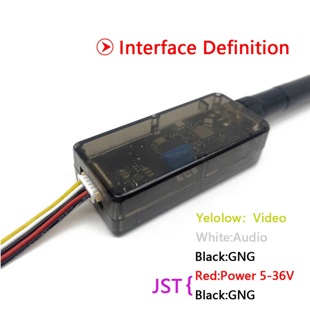 5,8G 56CH 48CH UVC Video-Downlink OTG VR Mobiltelefon-Empfänger + 5,8G 48CH FPV-Empfänger OLED-Display 5-36V SMA für RC-Drohnen – Detail 15
