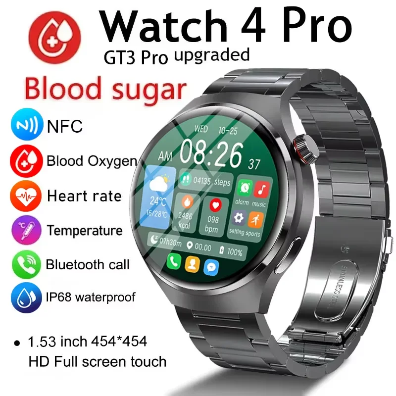 

For Samsung Galaxy S24 Ultra S24+ s23 Smart Watch Men Outdoor Sport Smartwatch BT Call Voice Assistant Watch Heart Rate Monitor