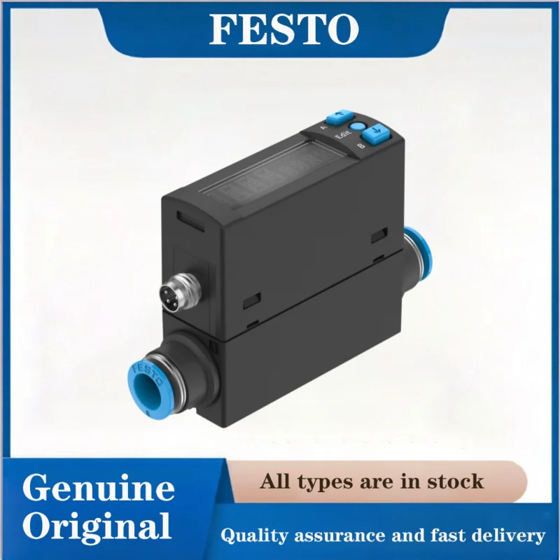 FESTO Flow sensors 8058472-SFAH-50U-Q8S-PNLK-PNVBA-M8 Gas flow sensor Suitable Suitable for compressed air monitoring