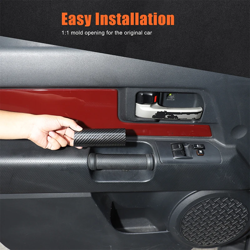 

ABS Car Inner Door Panel Handle Protective Cover Decorative Sticker For Toyota FJ Cruiser 2007-2021 Interior Car Accessories