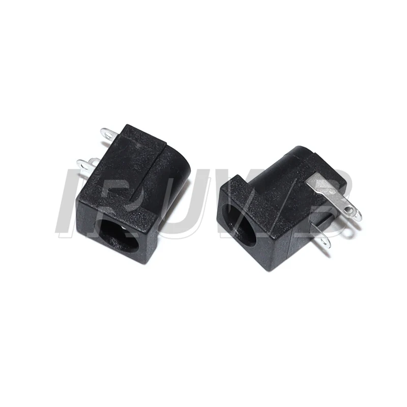 

10 шт. DC-005 черный разъем питания постоянного тока, разъемы постоянного тока, разъемы питания бочкообразного типа, прямоугольный терминал для крепления на печатной плате 5,5x2,1 мм