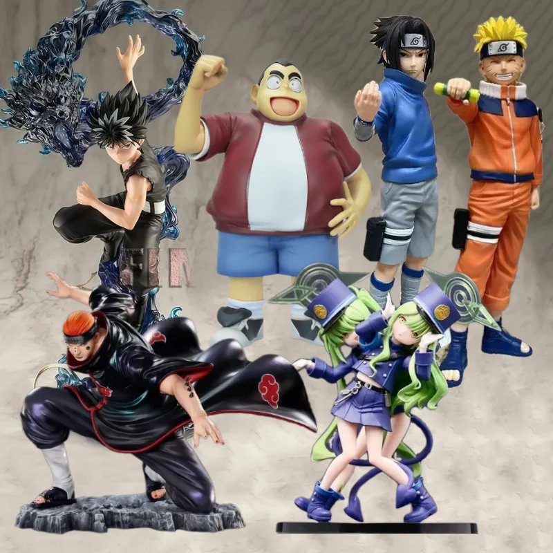 

Anime Tachibana Hikari YuYu Hakusho Yuusuke Urameshi Figurine Kojima Genta Pain Uzumaki Naruto Action Figures PVC Model Toys