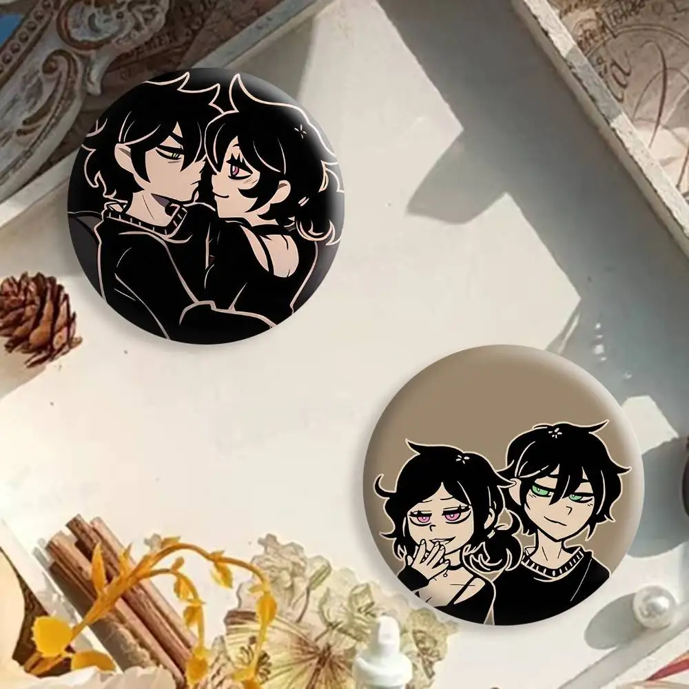 Game the Coffin Of Andy and Leyley Brooches Cartoon Badge Pins Backpack Hat Accessories Friend Gift