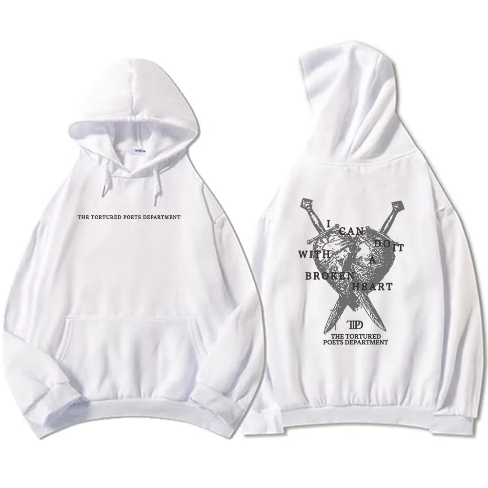 

I Can Do It With A Broken Heart New Song Hoodies 2024 Album TTPD Graphic Sweatshirts Sudaderas Hombre Winter Men/Women Hoodie