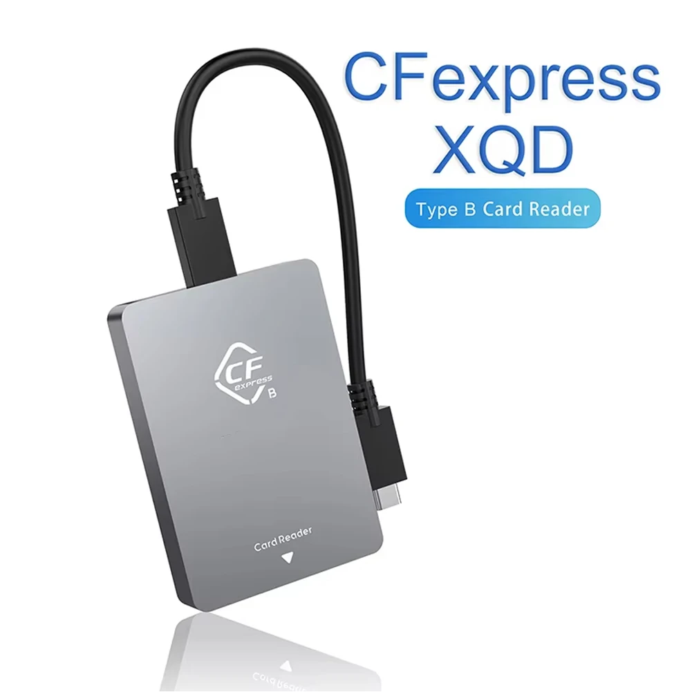 CFexpress Type B XQD 2 in 1 Card Reader USB3.2 Gen2 10Gbps Type-C Memory Card Adapter for Sony Canon Nikon SLR Card Accessories