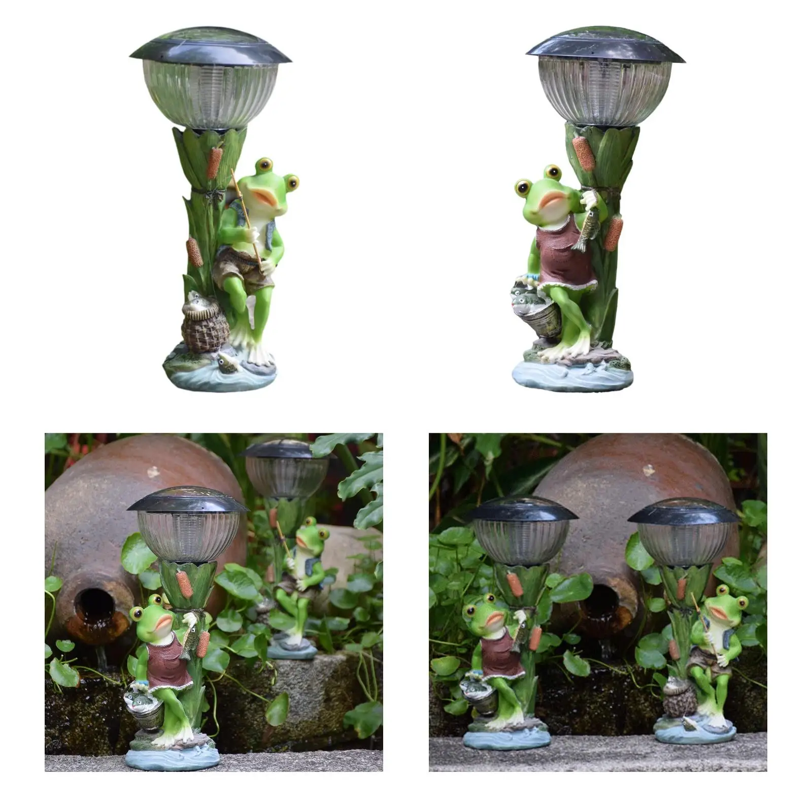 Statue de grenouille solaire, cadeau de pendaison de crémaillère, décor de jardin pour cour, extérieur de pelouse