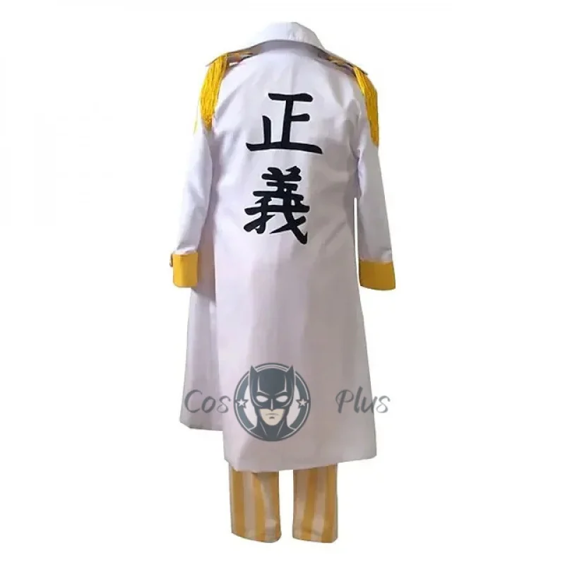 أزياء أنيمي التأثيرية Gorousei Kizaru Taisho Borsalino زي الأدميرال الزي الرسمي للبالغين للجنسين معطف الهالوين #2