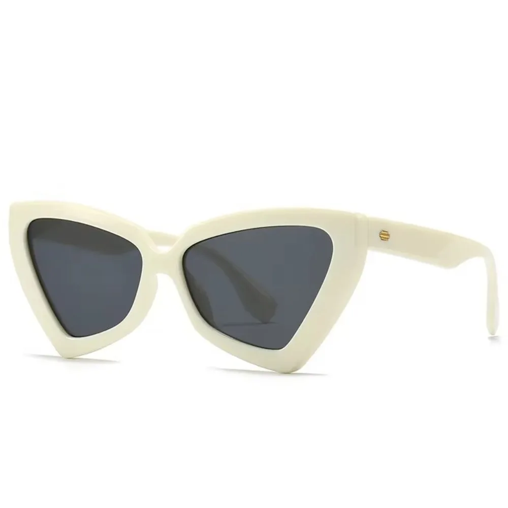 Vintage Luxus Cat Eye Sonnenbrille Beliebtes Design Dreieck Damenbrille UV-beständig Großer Rahmen Sonnenschutzbrille – Detail 7