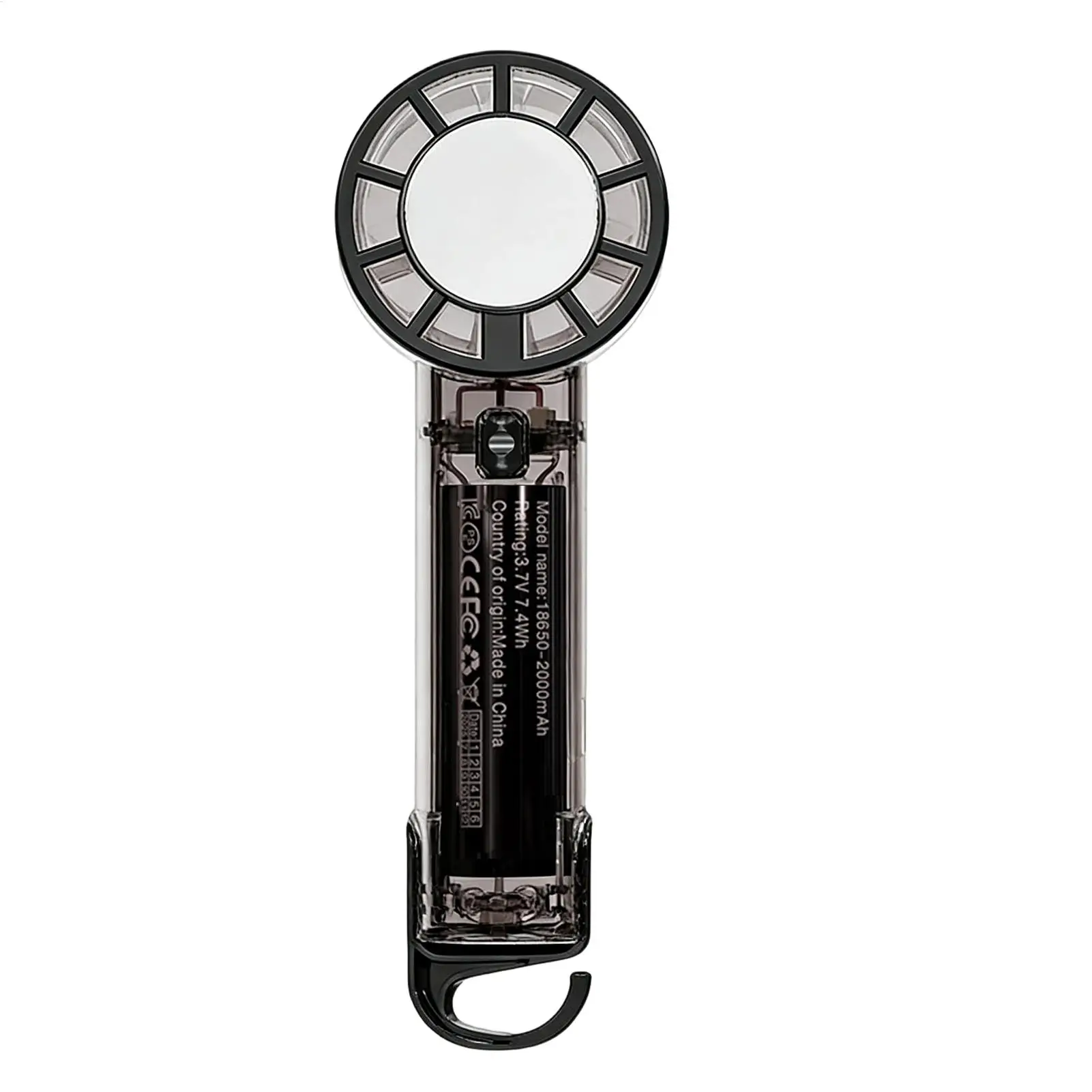 

Портативный ручной вентилятор, 3-скоростной, перезаряжаемый, с функцией охлаждения, маленький ручной вентилятор с крючком для путешествий, отдыха, кемпинга, походов