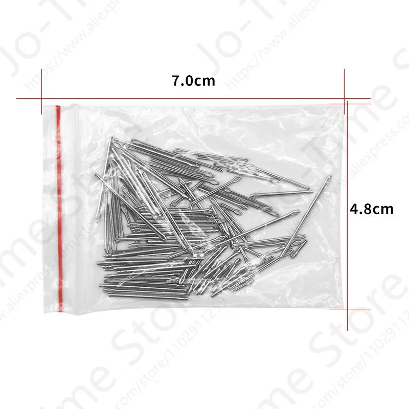 360pcs 6mm-23mm Watch Band Link Cotter Pin Stainless Steel Watch Bracelet Strap Link Pins Cotter Bar Assortment Watch Repair Acc