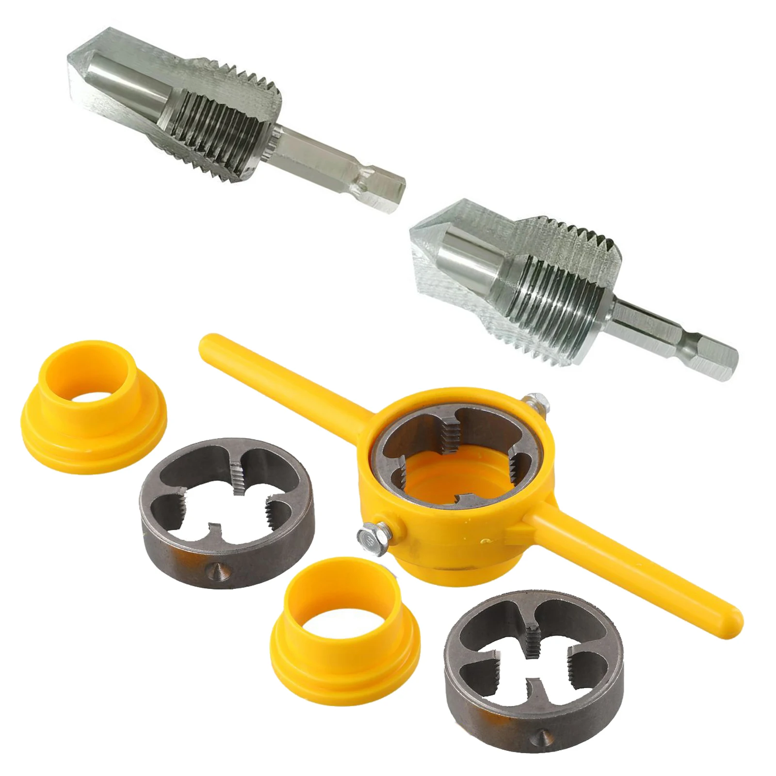 PPR Lifting Drill Bit With PVC Pipe Threader 1/2In 3/4In 1Inch Pipe Threader  Water Pipe Repair Drill Hole Opener Tapping Tool