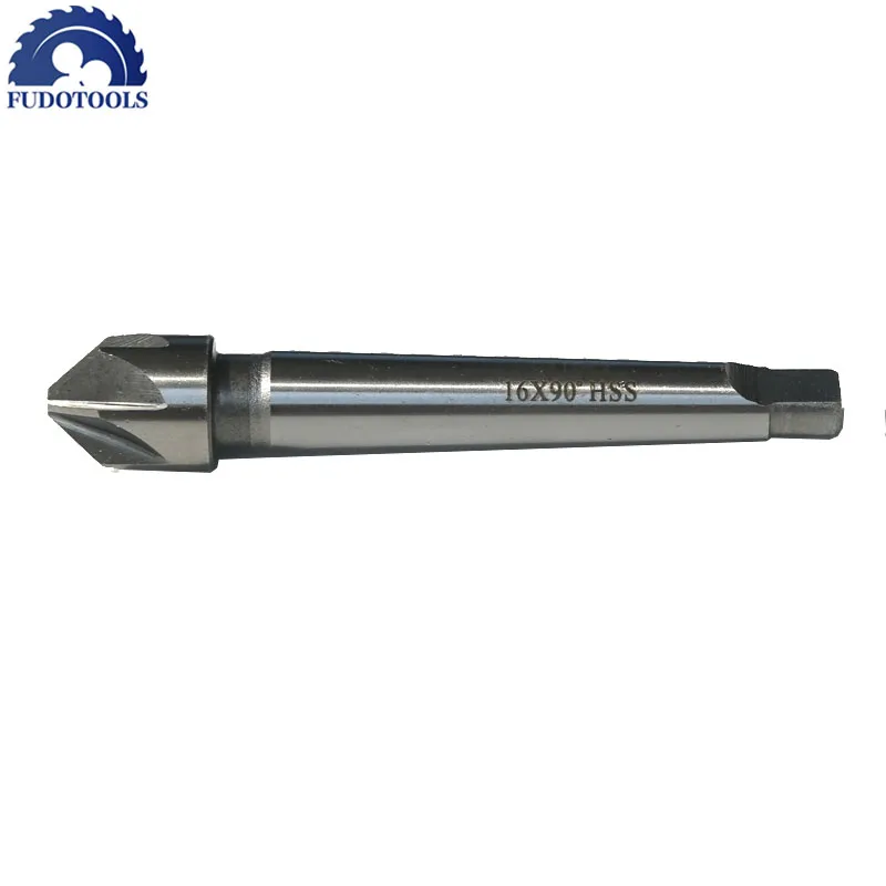 On Sale Of 1PC Multi-edged Taper Shank 14-25mm Multi-edged Hss Chamfer Cutter 60/90 Degree For Steel Metal Plate Drilling