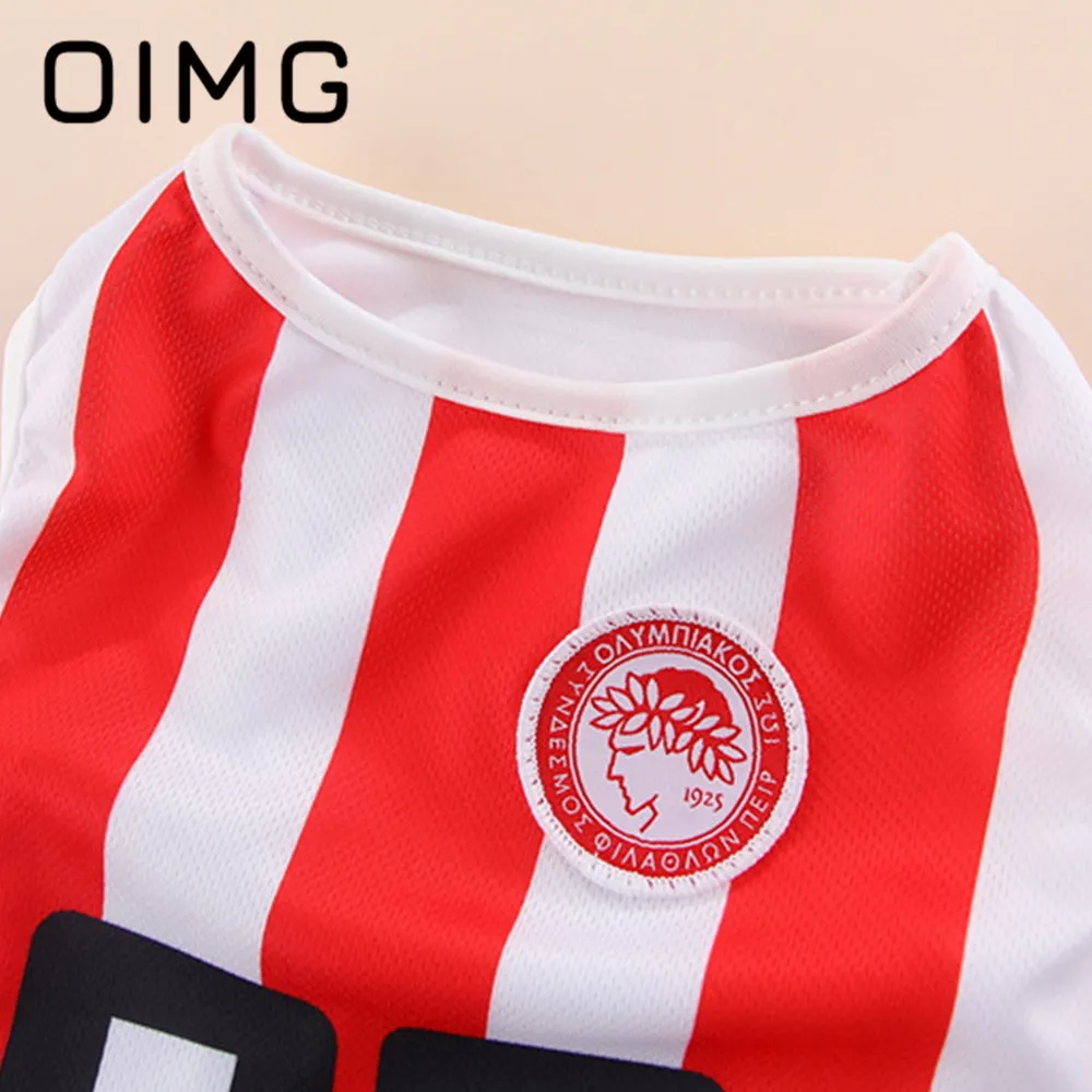 OIMG Football Jersey For Medium Large Dogs Clothes Samoyed Golden Retriever Breathable Soccer Pet Shirt Puppy Football Equipment