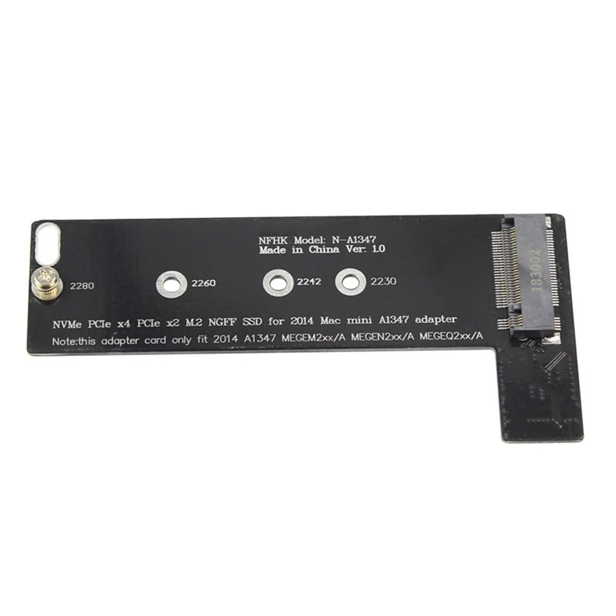 NVMe M2 SSD Converter Card to for Apply Mac Mini 2014 A1347 MEGEN2