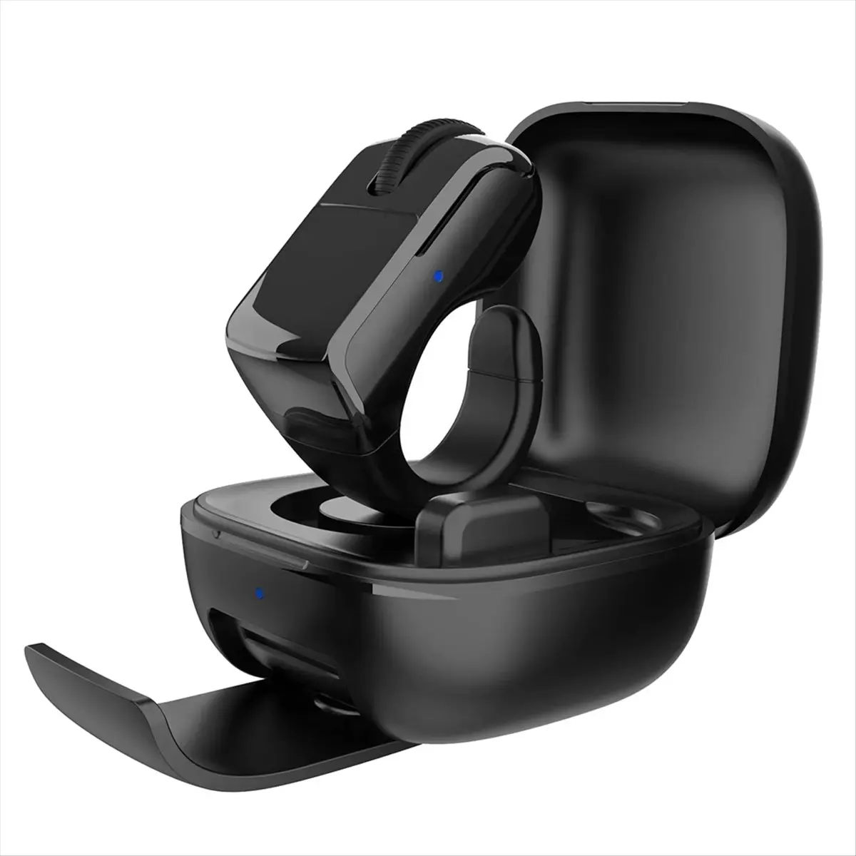 DT60 Universal Bluetooth Ring Mouse with Touchpad and Scroll Wheel 2.4G+BT PPT E-Book Page Flipping for PC LAptops
