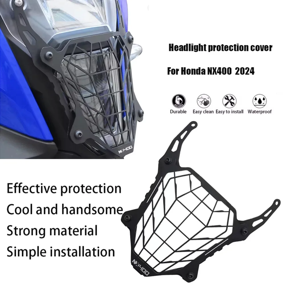 

Для Honda NX400 NX500 NX 400 NX 500 2024, аксессуары для мотоциклов, защита фар, лампа, решетка, крышка, защита