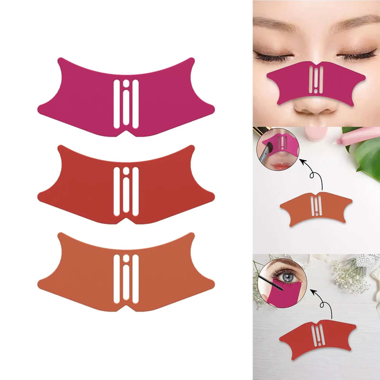 Silicone Stencil Contour Template Nose Contour Stencil Comfortable to Hold for Woman Lightweight Versatile DIY Beauty Tool