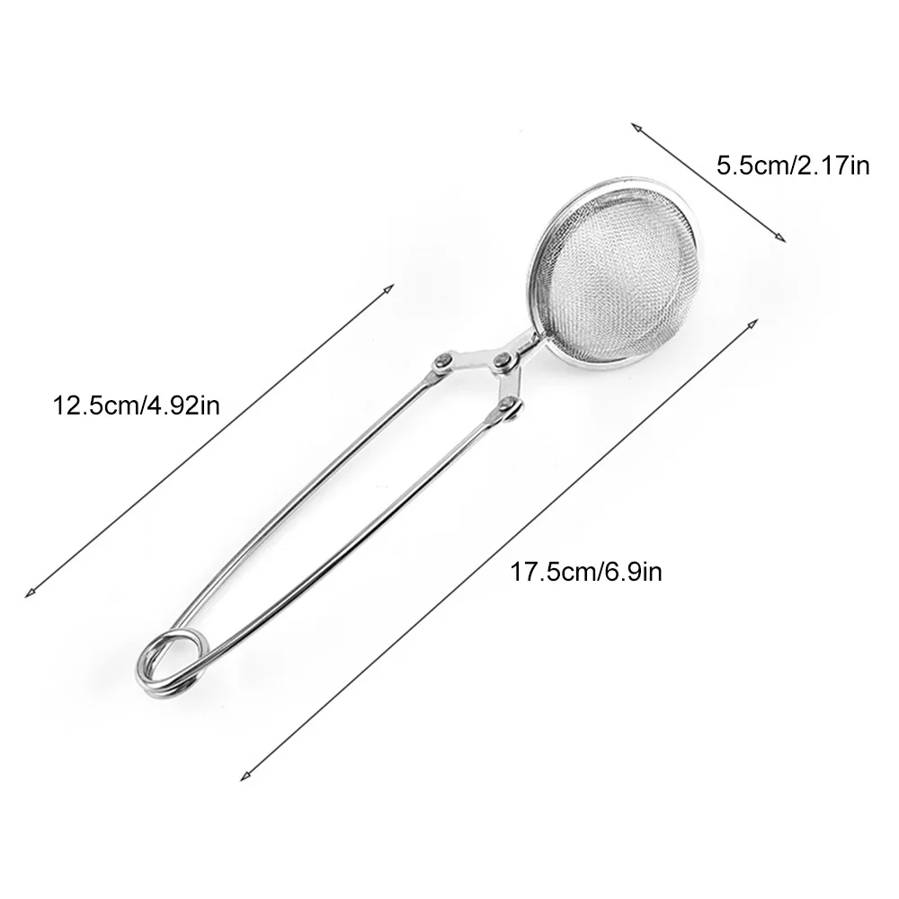 Infusore per il tè sfera in acciaio inossidabile colino per il tè colino per il caffè filtro per spezie per erbe manico per diffusore pallina da tè fornitura da cucina