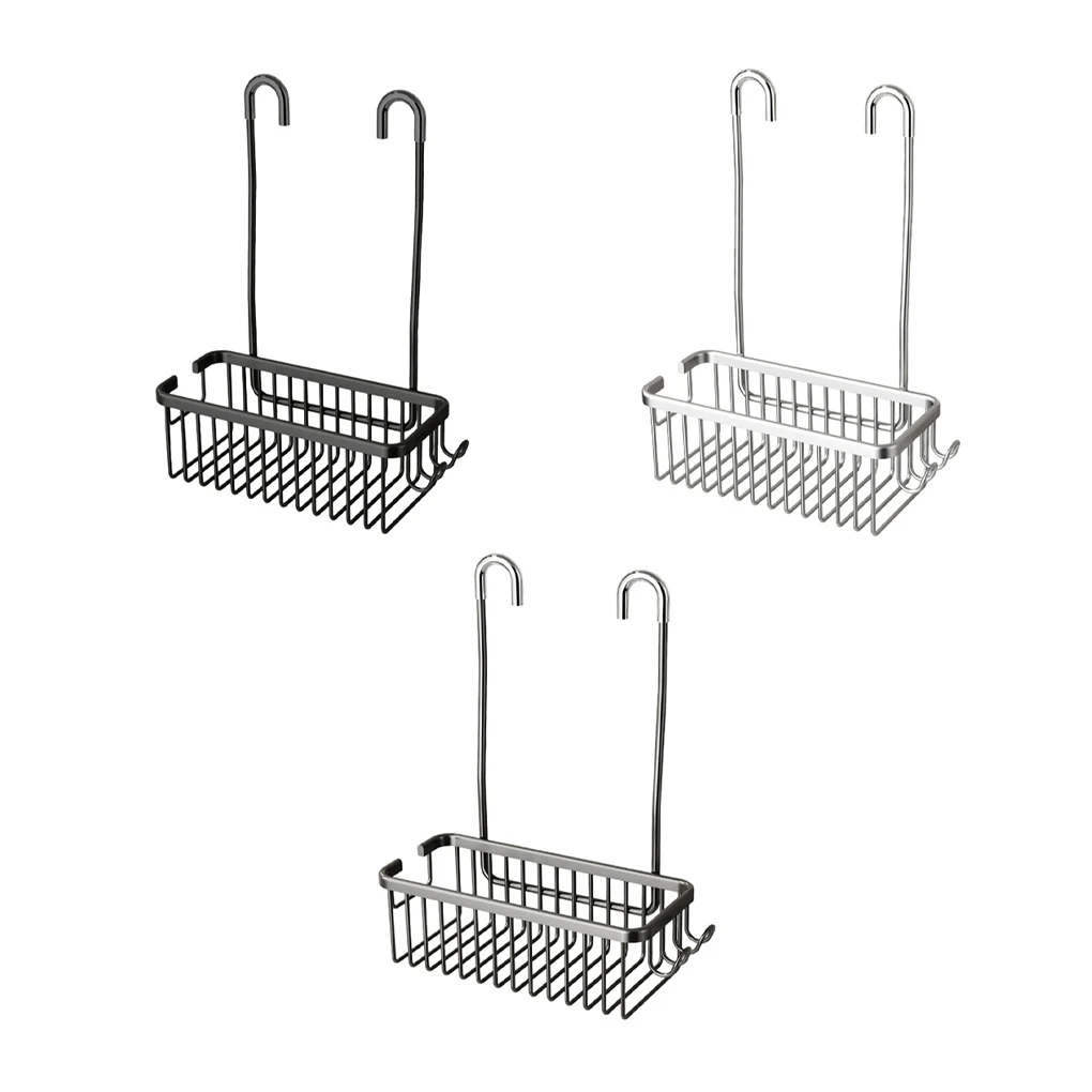 

Небольшие ванные комнаты из нержавеющей стали для ванной комнаты, душа для хранения, удобный и практичный, компактный, черный