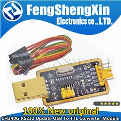 CH340G RS232 Update USB To TTL Converter Module UART Serial Port UFS-HWK STC Dowanloader Programmer Brush Upgrade small plate