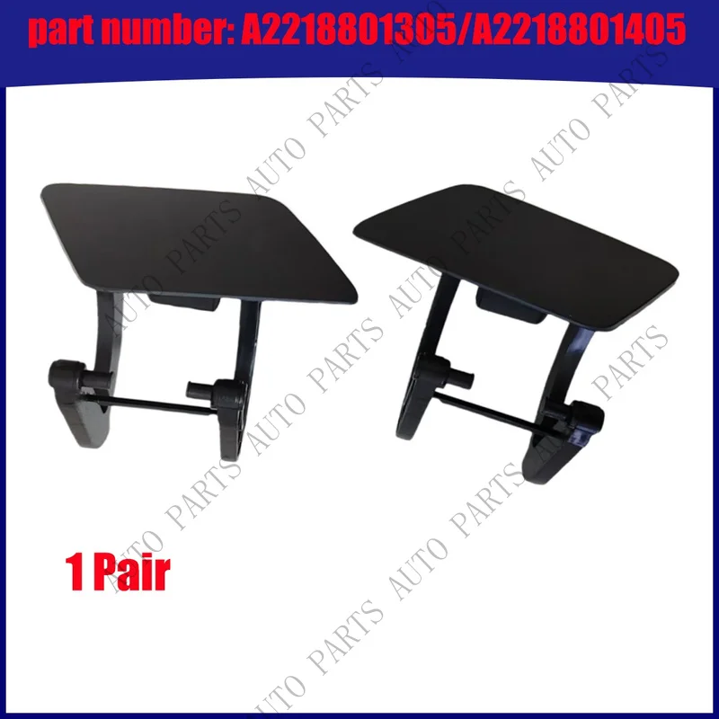 A+ 1Pair Left & Right Headlight Washer Cover Cap For Mercedes Benz W221 2006-2012