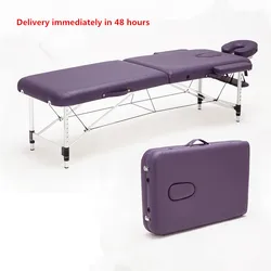 Massage&Relaxation Aluminum Portable Relaxing Massage Table with Adjustable Face Cradle SPA Bed Tattoo Folding Salon Furniture