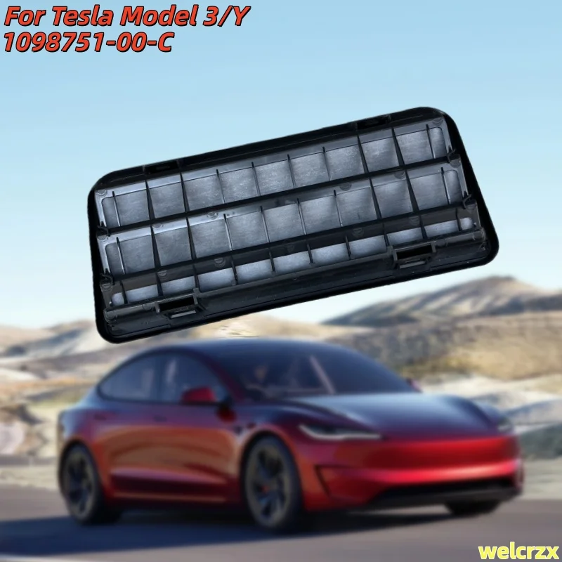 

1pc Black Air Extractor Carbon Vent Grille 1098751-00-C for Tesla Model 3/Y 2017 2018 2019 2020 2021 2022 2023