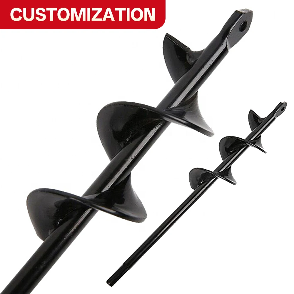 

Детали садового инструмента по индивидуальному заказу, земляной шнек, садовый шнек, одинарный двойной полетный шнек для триммера, замена насадок земного шнека