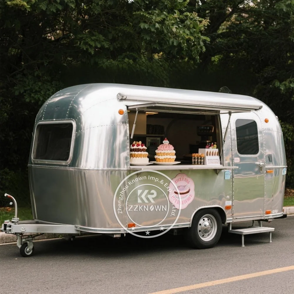 

Street Mobile Restaurant Equipment Food Truck Coffee Food Trailer Burger Food Truck Van Stainless Steel Kitchen Trailer
