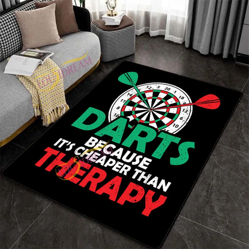 Darts and beer Rug Printed Flannel play soft floor mats Bedroom Living Room Decor game  carpet computer chair area carpet