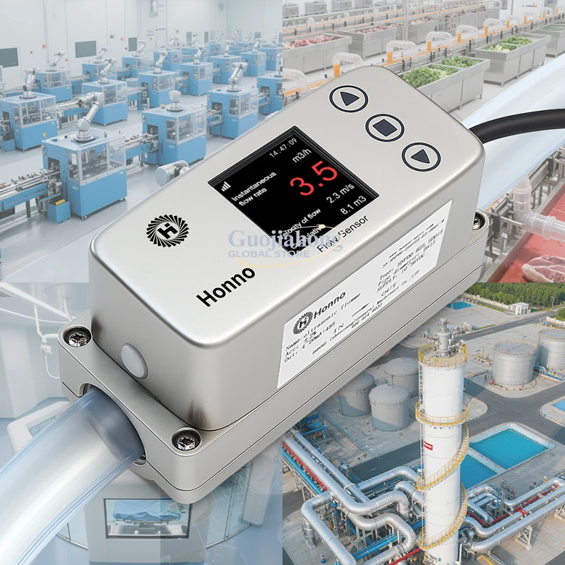 

This Compact Stainless Steel Clamp-on Ultrasonic Flow Meter for Water Oil Liquids with OEM Support